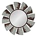 Kate and Laurel Millbrook Windmill Rustic Farmhouse Distressed Metal Wall Mirror, 32