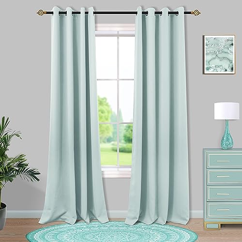 Mrs.Naturall Thermal Blackout Curtains 84 Inch (2-Pack)