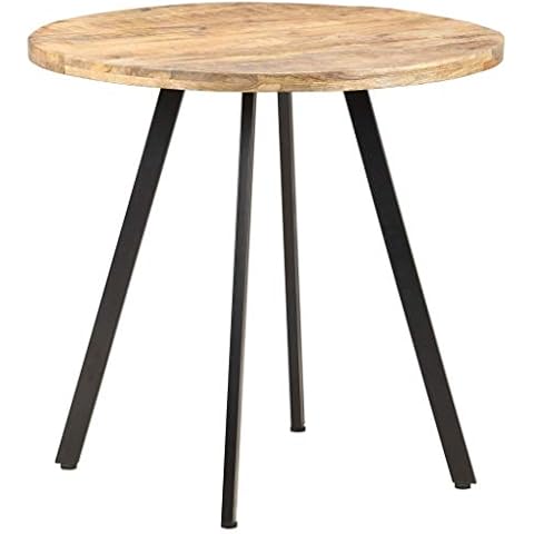 vidaXL 80cm Handmade Mango Wood Dining Table Cover