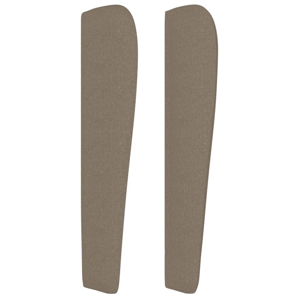 Reposacabezas para orejas taupe 203x23x118/128 cm, tejido transpirable, altura ajustable, patas de madera, soporte para la espalda para leer y ver la televisión, montaje con instrucciones.