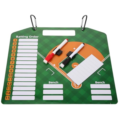 Tableau de baseball portable en PVC effaçable pour coachs de clubs