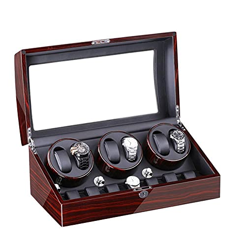Caja giratoria para 6 relojes automáticos con almohadas ajustables Shell ULT