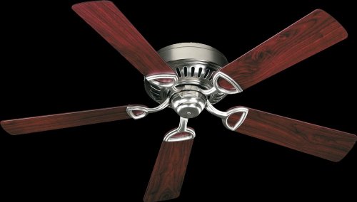 Super Deal Product Quorum International Medallion 52" 5Bl Ceiling Fan - Satin Nickel - 51525-6522