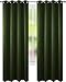 FLOWEROOM Blackout Curtains Thermal Insulated Draperies with Grommet for Living Room, Olive, 52 by 84 inch, 2 Panels