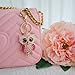 Key Chains Women Cute Keychains for Women Funny Keychain for Her Sister Girl Birthday Gift Bag Wallet Accessories (Pink Owl)