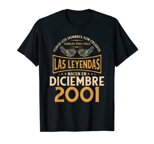 Cumpleaños Hombre Regalos Las Leyendas Diciembre 2001 Camiseta