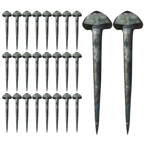 COLLBATH 50 piezas Clavos para Herraduras de Caballo Clavos Metálicos Resistentes para Fijación de Herraduras Accesorios para Establos Herramienta de Duradera y Fiable