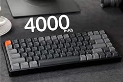 Keychron K2 Wireless Mechanical Keyboard, 75% Layout 84 Key Bluetooth/USB-C Wired Compact RGB Backlit Anti Ghosting/N-Key Rollover, Gateron G Pro Red Switch Aluminum Frame for Mac Windows, Version 2