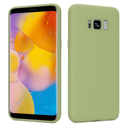 Image of SHAANS Case For Samsung Galaxy S8 TPU Silicone Rubber Phone Case Soft Matt Finish (Green)