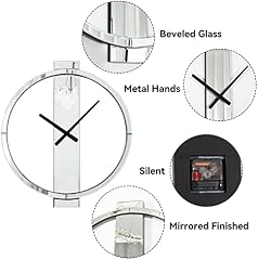 23 inch Mirrored Modern Decorative Wall Clock review photo 23 inch Mirrored Modern Decorative Wall Clock review image