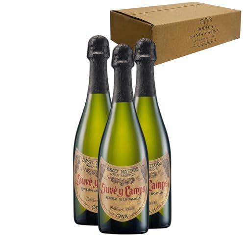Juvé & Camps Reserva de la Familia - Para Disfrutar en Celebraciones y con los Tuyos - Pack 3 Botellas 75cl