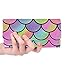 Produktbild Einzigartige benutzerdefinierte Bunte Waage Meerjungfrau Frauen Trifold Wallet Lange Geldbörse Kreditkarteninhaber Fall Handtasche