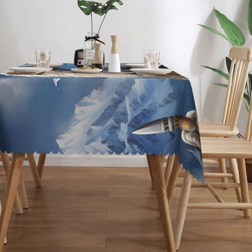 Nappe rectangulaire aigle 137x183 cm imperméable et lavable pour table de cuisine - 3