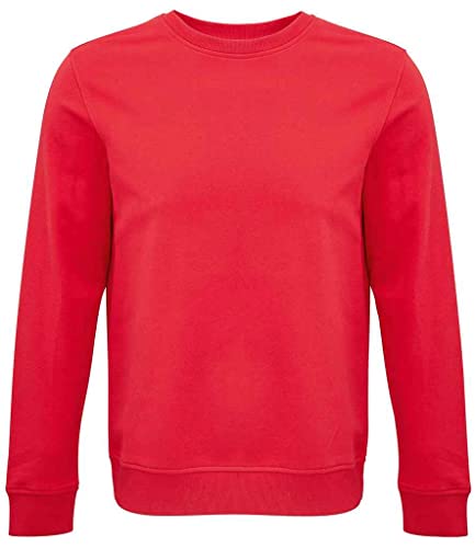 Image of COOZO Unisex Comet Organic Sweatshirt - Red - M