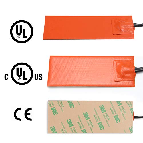 Oil Pan Heater Engine Oil Heater Silicone Heater 2Inx5In,120V,50W #TOP6