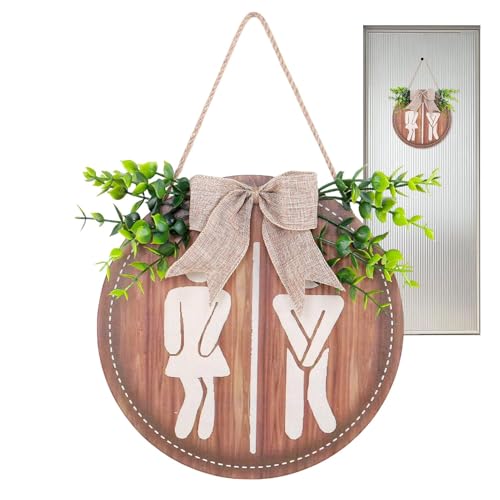 Adorno colgante con cuerda de madera rustica para pared de hogar