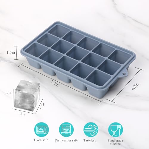 Moldes de silicona para congelar 2 cucharadas, pack 6 multicolor miniatura 7