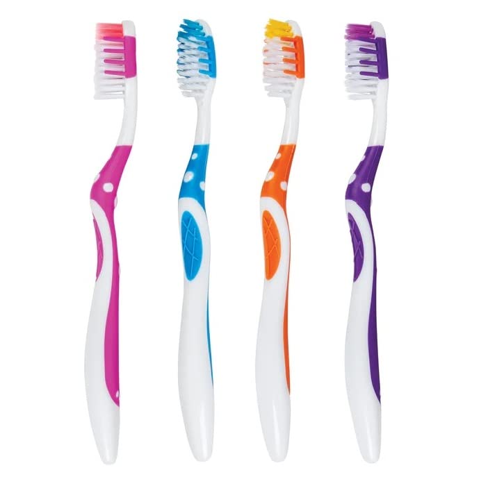 SmartSmileAdult Toothbrushes Soft Bristles 72 pcs Assorted Colors #21-544