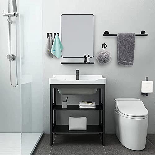 Tocten 5 Pcs Bathroom Hardware Set 304 Stainless Steel-Towel Rack Set Include Lengthen Hand Towel Bar+Toilet Paper Holder+3 Robe Towel Hooks Bathroom Accessories Towel Bar Set(Oil Rubbed Bronze, 16In) #TOP5