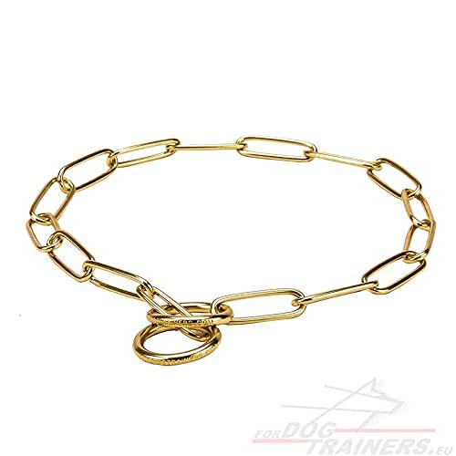 GLOBE OF PETS German Shepherd Dog Training Brass Choke Chain Large, (26 Inch) for Large Breed Dog Size Large (B09WY6FQX7) Amazon Price History, Amazon Price Tracker