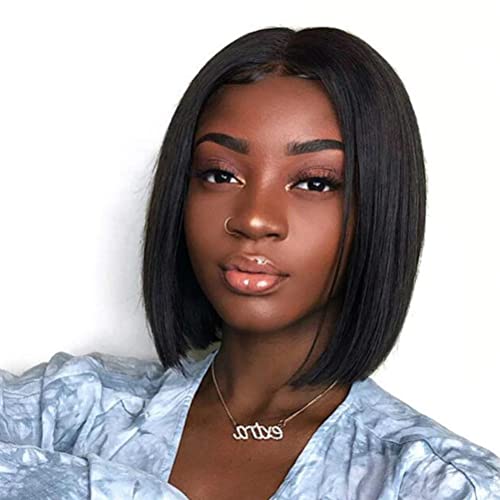 Short Straight Bob Wigs, Lace Front Human Hair Wigs, Short Bob Wigs Human Hair Lace Closure Wigs Brazilian Hair Wigs - Image 3