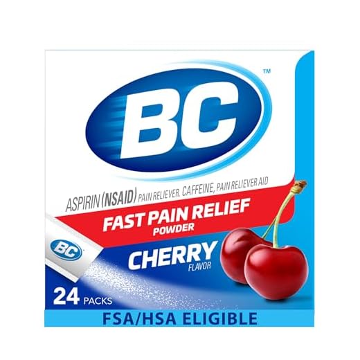 BC Powder Pain Relief, Headache Relief, Cherry Flavor, 24 Count