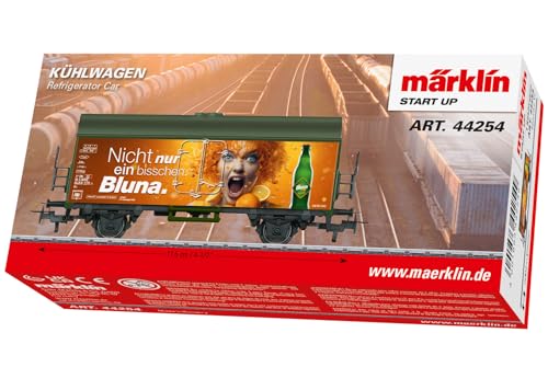 Märklin Start up 44254 H0 Kühlwagen „Bluna“ – Güterwagen mit originaler Privatwagen-Gestaltung, Relex-Kupplungen, Länge 11,5 cm, ab 6 Jahren