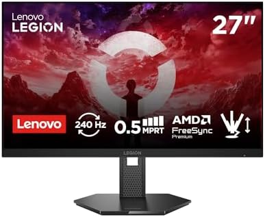 Lenovo Legion 27QD-10 | 27" QHD WLED Gaming Monitor | 256…