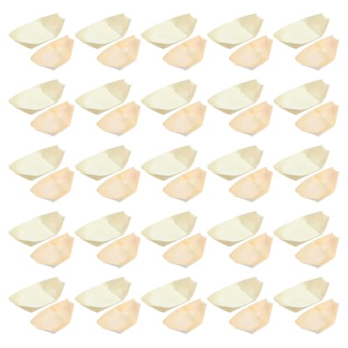 Barcos de madera para sushi con acabado estético y diseño natural premium 2