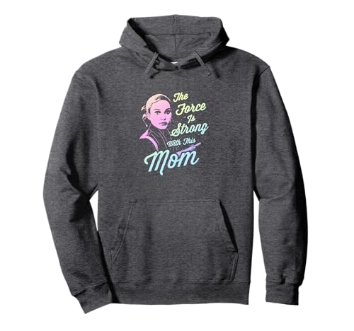 Sweat Star Wars Padme femme | Hoodie capuche gris noir vêtement maman geek imprimé