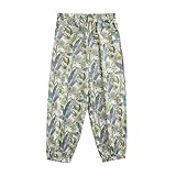 [YumeFlair] 子供服 キッズ ゆったりとした長ズボン カジュアル ハレンパンツ セットアップ 裾絞りパンツ 花柄 葉柄 子ども ガウチョパンツ 通気性 快適 速乾 涼しい 柔らかい かわいい スポーツ 女の子 春 夏 青い葉 150 [並行輸入品]