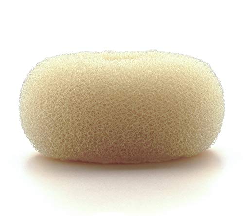 AJOY Bun Maker, 2 Pieces Extra Large 4~4.5inch, for Women and Girls, XL Large Foam Blonde Ponytails Bun Roller Doughnut