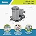 Bestway 58392E Flowclear 2500 GPH Water Filter Pump for Above-Ground Swimming Pools with Customizable Timer and Set of Adapters