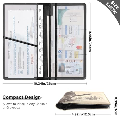 Organizador de Documentos Slim de Cuero miniatura 3