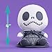 Disney Perch’d 4-inch Shoulder Plush Jack Skellington Stuffed Animal, Wearable Plushie, Soft Toy for Fans, Girls, Boys, Kids, Ages 2 and Up by Just Play