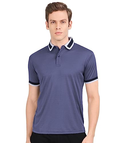 Image of AWG ALL WEATHER GEAR Golfito Polo Tshirt for Men. Lightweight and Breathable Fabric Micro Poly Fabric (Ideal for All Occasions)
