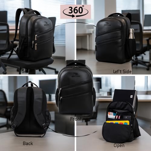 Image of airwin Waterproof 18-Inch School Backpack with 2 Compartments & Bottle Holders | Lightweight, Durable Bag for Boys, Girls & Students