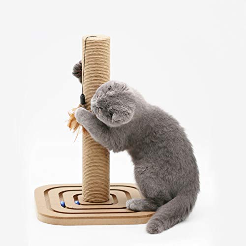 Rascador para gato con juguete miniatura 1