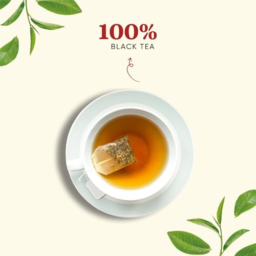 Image of Dorje Teas Roasted Flush Darjeeling Black Tea | 15 Pyramid Teabags (Pack of 1) | Selim Hill Estate | Rich & Bold Roasted Flavour | 100% Single Estate Whole Leaf | No Dust or Fannings | 15 Cups