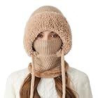 TAGVO Pasamontañas Invierno para Mujer, Pasamontañas Termico Capucha Polar Balaclava Multifuncional para Clima Frío Esquí al Aire Libre Montaña Senderismo