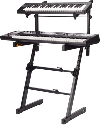 Hercules Stands KS410B Support pour 2 Claviers Noir - Les Beatles, Paul McCartney, John Lennon, RIngo Starr, George Harrison Hercules Stands KS410B Support pour 2 Claviers Noir – Image 3