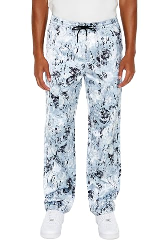 Forever 21 Men's Abstract Print Mid-Rise Joggers2