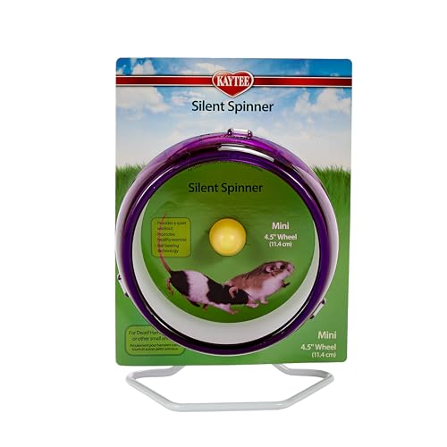 Kaytee Silent Spinner Wheel For Pet Mice and Dwarf Hamsters, M...