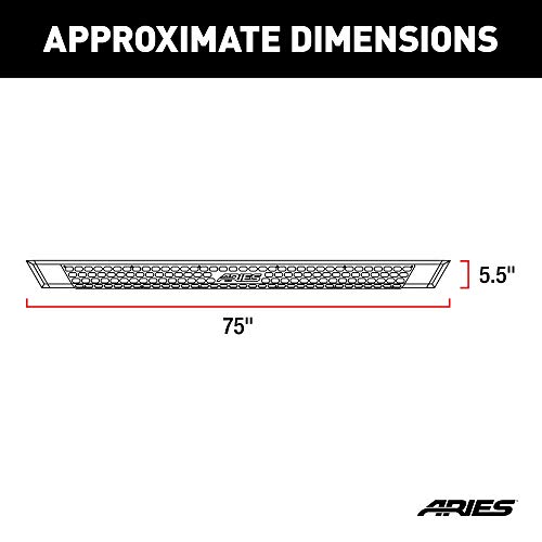 ARIES 2556054 Estribos Negros de Aluminio 75 Inch miniatura 3