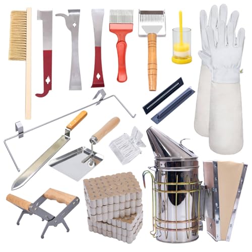 POLLIBEE 22 Pcs Beekeeping Tools