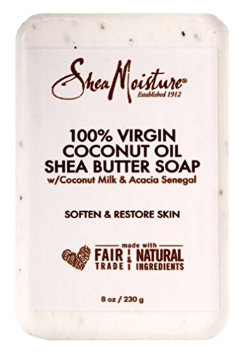 Shea Moisture Soap 8 Ounce Bar 100% Virgin Coconut Oil & Shea (236Ml) (2 Pack) #TOP14