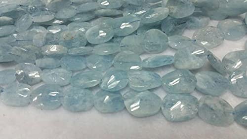 Aigue-marine bleue en perles naturelles pour créer vos bijoux bohèmes d'été