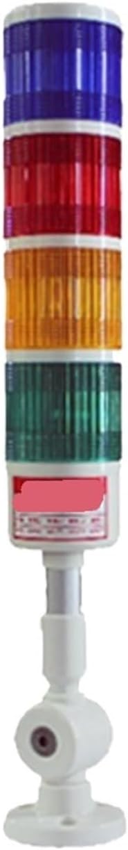 220V LED Signal Indicator Light Warning Lamp TD55 CNC Semaphores 4 Color Buzzer Fold Rod Often Bright