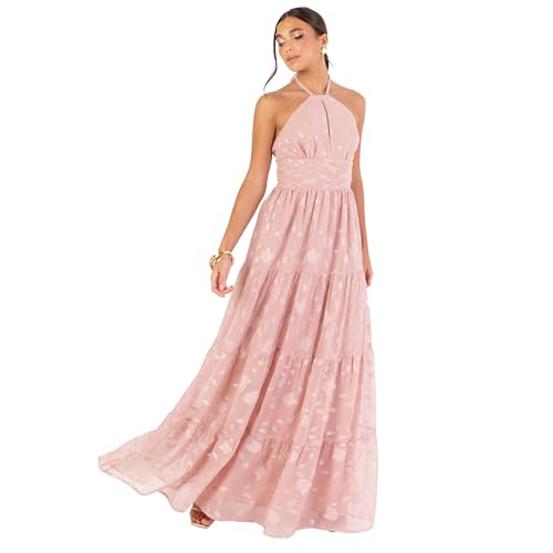 Robe longue de bal coupe A-line fluide pour tenue de soirée