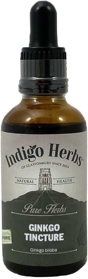 Indigo Herbs Ginkgo Biloba Tincture 50ml | Memory & Alertness | Extract